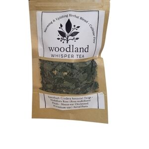 Woodland Whisper Herbal Tea – Spicebush, Rose & Chickweed | Calming Wildcrafted